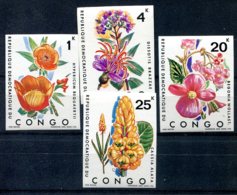 Congo  Fleurs   778/781  **  Non Dentelé - Mint/hinged
