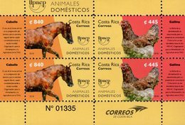 Costa Rica - 2018 - UPAEP - Domestic Animals - Mint Souvenir Sheet - Costa Rica