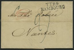 HAMBURG - THURN UND TAXISCHES O.P.A. 1828, TT.R.4. HAMBOURG, L2 Auf Brief Nach Nantes, Mit ALLEMAGNE P. GIVET, Pracht - Andere & Zonder Classificatie