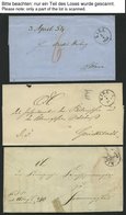 SCHLESWIG-HOLSTEIN KIEL (1849-1875), 7 Meist Verschiedene Markenlose Briefe, Feinst/Pracht, Besichtigen! - Prephilately