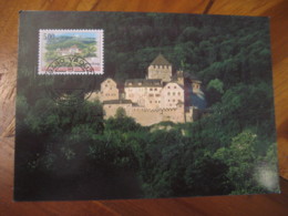 VADUZ 1996 Castle Maxi Maximum Card LIECHTENSTEIN - Cartas & Documentos