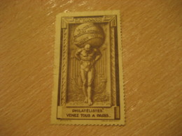 PARIS 1925 Exposition Philatelique International Poster Stamp Label Vignette FRANCE - Expositions Philatéliques