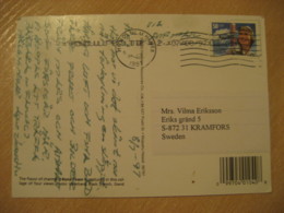 HONOLULU 1997 To Kramfors Sweden Stamp Cancel KONA TOWN Post Card HAWAII - Hawaii