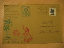 BONN 2000 To Munchen Germany ALOHA Painting Post Card HAWAII - Hawaii