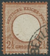 1872, 2 1/2 Gr. Mittelrötlichbraun, Normale Zähnung, Farbfrisch Pracht, Kurzbefund Sommer, Mi. 100.- -> Automatically Ge - Used Stamps