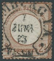 1872, 2 1/2 Gr. Lilabraun, Hufeisenstempel (HA)MBURG I.A., Feinst (leichte Zahnmängel), Gepr. Sommer, Mi. 700.- -> Autom - Usados