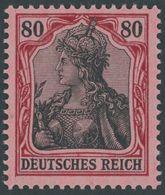 Dt. Reich 93IIa **, 1918, 80 Pf. Karminrot/rotschwarz Auf Hellrosa Kriegsdruck, Postfrisch, Pracht, Gepr. Dr. Hochstädte - Autres & Non Classés