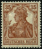 Dt. Reich 103c **, 1918, 35 Pf. Zimtfarben, Pracht, Gepr. Infla, Mi. 70.- - Sonstige & Ohne Zuordnung