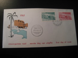 HOLLANDIA 1961 Raad FDC Cancel Cover NEW GUINEA Netherlands Colonies Holland Area - Nueva Guinea Holandesa