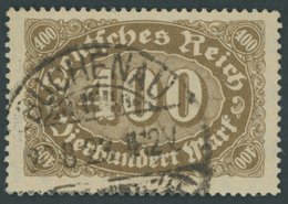 Dt. Reich 222c O, 1922, 400 M. Olivbraun, Pracht, Gepr. Infla, Mi. 120.- - Autres & Non Classés