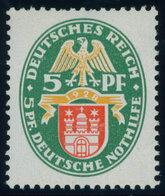 Dt. Reich 425X **, 1928, 5 Pf. Nothilfe, Wz. Stehend, Postfrisch, RR!, Unsigniert, Fotoattest H.D. Schlegel: Das Prüfstü - Sonstige & Ohne Zuordnung