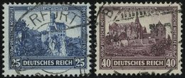 Dt. Reich 477/8 O, 1932, 25 Und 40 Pf. Nothilfe, 2 Prachtwerte, Mi. 109.- - Autres & Non Classés