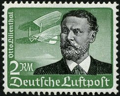 Dt. Reich 538x **, 1934, 2 RM Lilienthal, Pracht, Mi. 130.- - Sonstige & Ohne Zuordnung