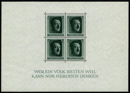 Dt. Reich Bl. 7 **, 1937, Block Hitler, Pracht, Mi. 70.- - Other & Unclassified
