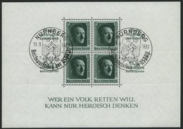 Dt. Reich Bl. 11 O, 1937, Block Reichsparteitag, Sonderstempel, Pracht, Mi. 60.- - Other & Unclassified