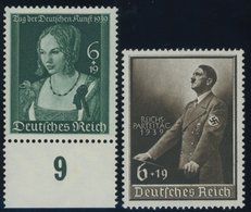 Dt. Reich 700/01 **, 1939, Tag Der Deutschen Kunst Und Reichsparteitag, Postfrisch, 2 Prachtwerte, Mi. 59.- - Sonstige & Ohne Zuordnung
