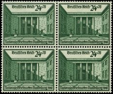 Dt. Reich 743 VB **, 1940, 24 Pf. Briefmarkenausstellung Im Viererblock, Pracht, Mi. 144.- - Andere & Zonder Classificatie