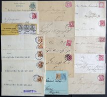 LOTS 1874-1916, 17 Frankierte Belege Mit Teils Seltenen Abstempelungen Aus Westpreußen, Kreis Konitz, Meist Prachterhalt - Autres & Non Classés