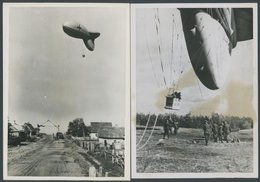 1941, Deutsche Luftwaffe: 5 Fesselballon Einsatzfotos Von Kriegsberichterstattern, Pracht -> Automatically Generated Tra - Sonstige & Ohne Zuordnung