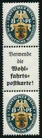 ZUSAMMENDRUCKE S 59 **, 1928, Nothilfe 8 + A1.1. + 8, Pracht, Mi. 2000.- - Se-Tenant