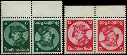 ZUSAMMENDRUCKE K 17/8 **, 1933, Fridericus 6 + 6 Und 12 + 12, Beide Kehrdrucke, Pracht, Mi. 80.- - Zusammendrucke