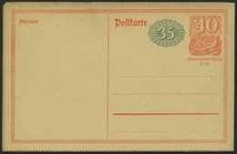 GANZSACHEN P 152II BRIEF, 1922, 35 Pf. Neben 40 Pf. Postreiter Mit Rosettenbeidruck, Gezähnt, 5x Zusammenhängend Als Lep - Autres & Non Classés