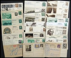 GANZSACHEN 1924-44, 27 Verschiedene Ganzsachenkarten Mit Abstempelungen Aus KIEL, Meist Pracht - Autres & Non Classés