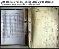 19.8.-29.10.1913, LZ 11 Viktoria Luise, 59 Fahrtberichte, Ausgestellt Von Den Führern Dr. Lempertz Und Blew. Alle Vierse - Luft- Und Zeppelinpost