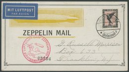 1930, Südamerikafahrt, Friedrichshafen-Sevilla, Zeppelin Mail Karte, Pracht -> Automatically Generated Translation: 1930 - Airmail & Zeppelin