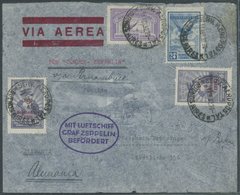 1932, 3. Südamerikafahrt, Argent. Post, Mit Ovalem Bestätigungsstempel, Bedarfsmängel, Gepr. Assinger -> Automatically G - Airmail & Zeppelin