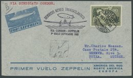 ZEPPELINPOST 174 BRIEF, 1932, 5. Südamerikafahrt, Urug. Post, Einschreibbrief, Pracht - Airmail & Zeppelin