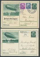 ZEPPELINPOST 0246I BRIEF, 1934, Werkstättenfahrt, Bordpost, Dazu Fahrplan Nach Südamerika Und Werbeheft, Pracht - Airmail & Zeppelin