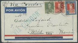 1934, 2. Südamerikafahrt, Argent. Post, Grüner L1 VIA CONDOR, Brief Nach Paris, Feinst -> Automatically Generated Transl - Luft- Und Zeppelinpost