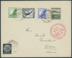 ZEPPELINPOST 365B BRIEF, 1936, Fahrt Zur Leipziger Messe, Auflieferung Friedrichshafen, Frankiert U.a. Mit Mi.Nr. 625, P - Airmail & Zeppelin