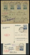1936, Deutschlandfahrt, Auflieferung Friedrichshafen, 3 Verschiedene Belege, Fast Nur Pracht -> Automatically Generated  - Luft- Und Zeppelinpost