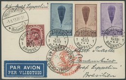 Belgien: 1933, 4. Südamerikafahrt, Vorder- Und Rückseitige Frankatur, Prachtkarte -> Automatically Generated Translation - Poste Aérienne & Zeppelin