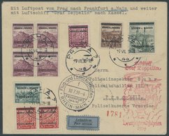 Böhmen Und Mähren: 1939, Fahrt Nach Kassel, Einschreibbrief Mit 10 Marken, Pracht -> Automatically Generated Translation - Poste Aérienne & Zeppelin