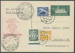 ZULEITUNGSPOST 459 BRIEF, Danzig: 1939, Fahrt Nach Bielefeld, Prachtkarte - Correo Aéreo & Zeppelin