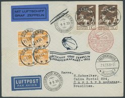 Dänemark: 1933, 6. Südamerikafahrt, Prachtbrief -> Automatically Generated Translation: Denmark: 1933, "6. South America - Luft- Und Zeppelinpost