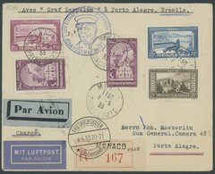 Monaco: 1933, 1. Südamerikafahrt, Einschreibbrief, Pracht -> Automatically Generated Translation: Monaco: 1933, "1. Sout - Poste Aérienne & Zeppelin