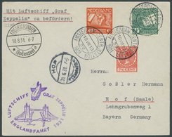 Niederlande: 1931, Englandfahrt, Prachtbrief -> Automatically Generated Translation: Netherlands: 1931, "England Trip",  - Poste Aérienne & Zeppelin