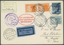 Österreich: 1931, Fahrt Nach Nürnberg, Aufgabeort MARIA ENZERSDORF Am GEBIRGE, Prachtkarte, Nur 80 Belege Befördert! ->  - Poste Aérienne & Zeppelin