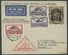 Saargebiet: 1930, Russlandfahrt, Nach England, Frankiert U.a. Mit Mi.Nr. 103, Brief Feinst -> Automatically Generated Tr - Poste Aérienne & Zeppelin