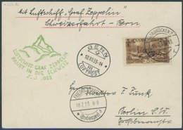 Saargebiet: 1933, Schweizfahrt, Frankiert Mit Mi.Nr. 193, Prachtkarte, Nur 99 Belege Bekannt! -> Automatically Generated - Airmail & Zeppelin