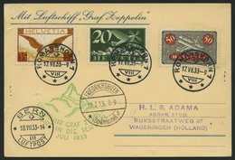 ZULEITUNGSPOST 222 BRIEF, Schweiz: 1933, Schweizfahrt, Prachtkarte - Airmail & Zeppelin