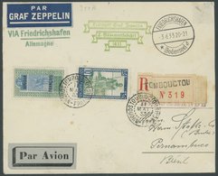 Französisch Sudan: 1933, 2. Südamerikafahrt, Einschreibbrief, Pracht, Nur 6 Belege Befördert! -> Automatically Generated - Poste Aérienne & Zeppelin