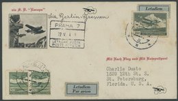 KATAPULTPOST 303,305 BRIEF, 21.5.1934, Sonderumschlag Zum Katapultpost Dampfer Europa Via Berlin-Bremen, Feinst - Briefe U. Dokumente