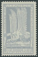 HALBAMTLICHE FLUGMARKEN 4a **, 1912, 50 Pf. Hellblau Margaretenfest, Postfrisch, Pracht, Mi. 130.- - Poste Aérienne & Zeppelin