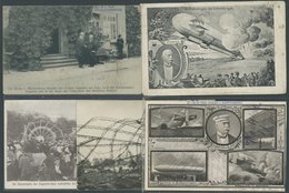 1908, LZ 4 (Z II) Echterdingen Katastrophe, 5 Verschiedene Ansichtskarten Davon 2 Ungebraucht, Meist Pracht -> Automatic - Sonstige & Ohne Zuordnung