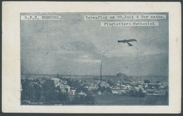 ALTE ANSICHTSKARTEN 1913, Rumburger Schauflug, Unbekannter Flugtag, Ansichtskarte Mit Rückseitiger Reklame Ansässiger Un - Sonstige & Ohne Zuordnung